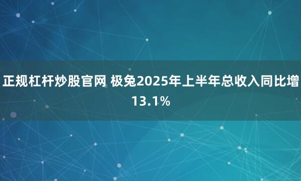 正规杠杆炒股官网 极兔2025年上半年总收入同比增13.1%